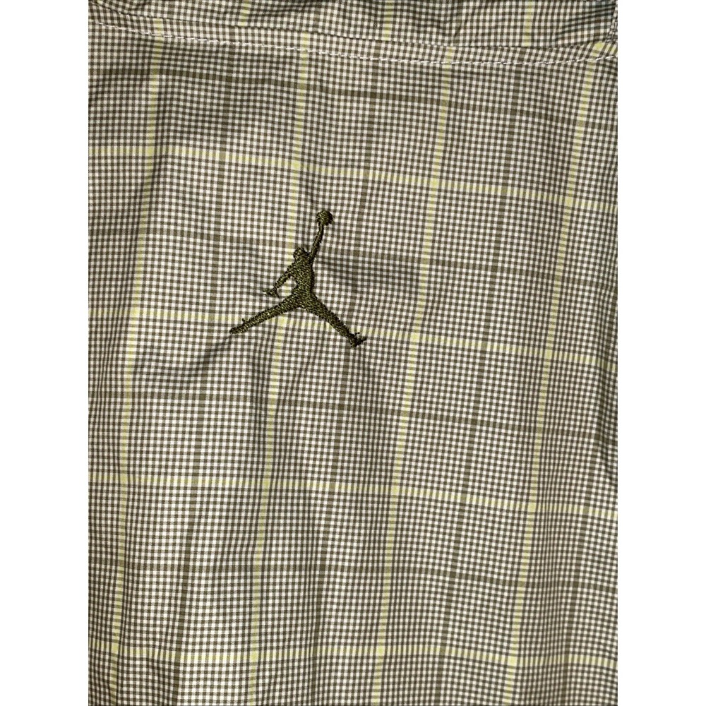 Vintage Nike Air Jordan Members Only Windbreaker Jacket Green/Checker Size XXLT - Picture 7 of 15